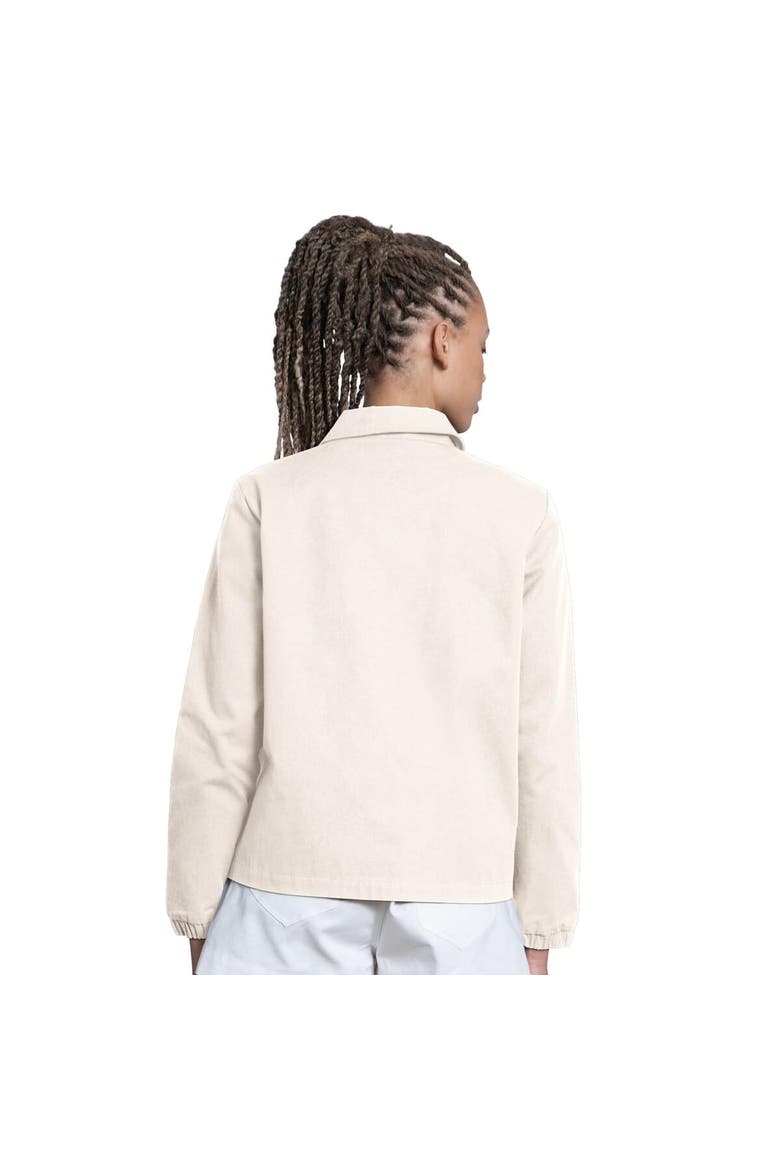 Women's Starter  Cream New York Yankees Cooperstown First Down Full-Snap Coaches Jacket, Alternate, color, Cream