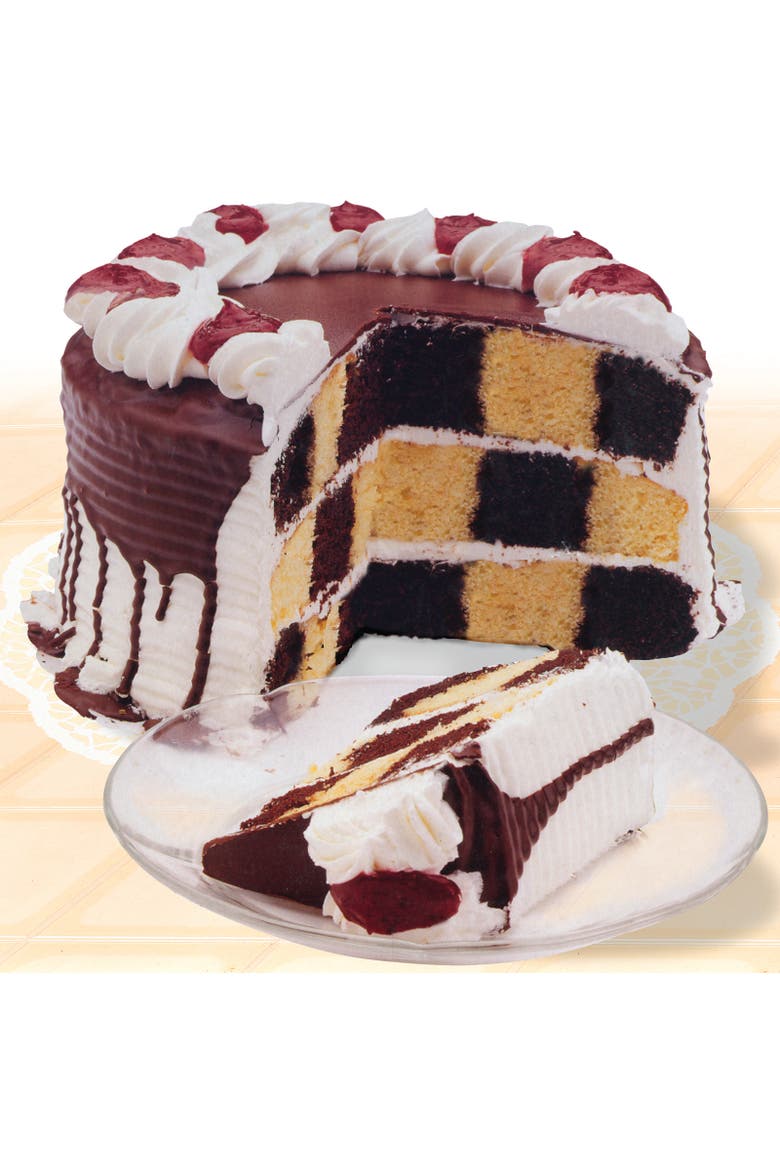 Checkerboard Cake Pan Set, 4-Piece Baking Kit with 3 Nonstick Pans and Batter Divider, Alternate, color, Black