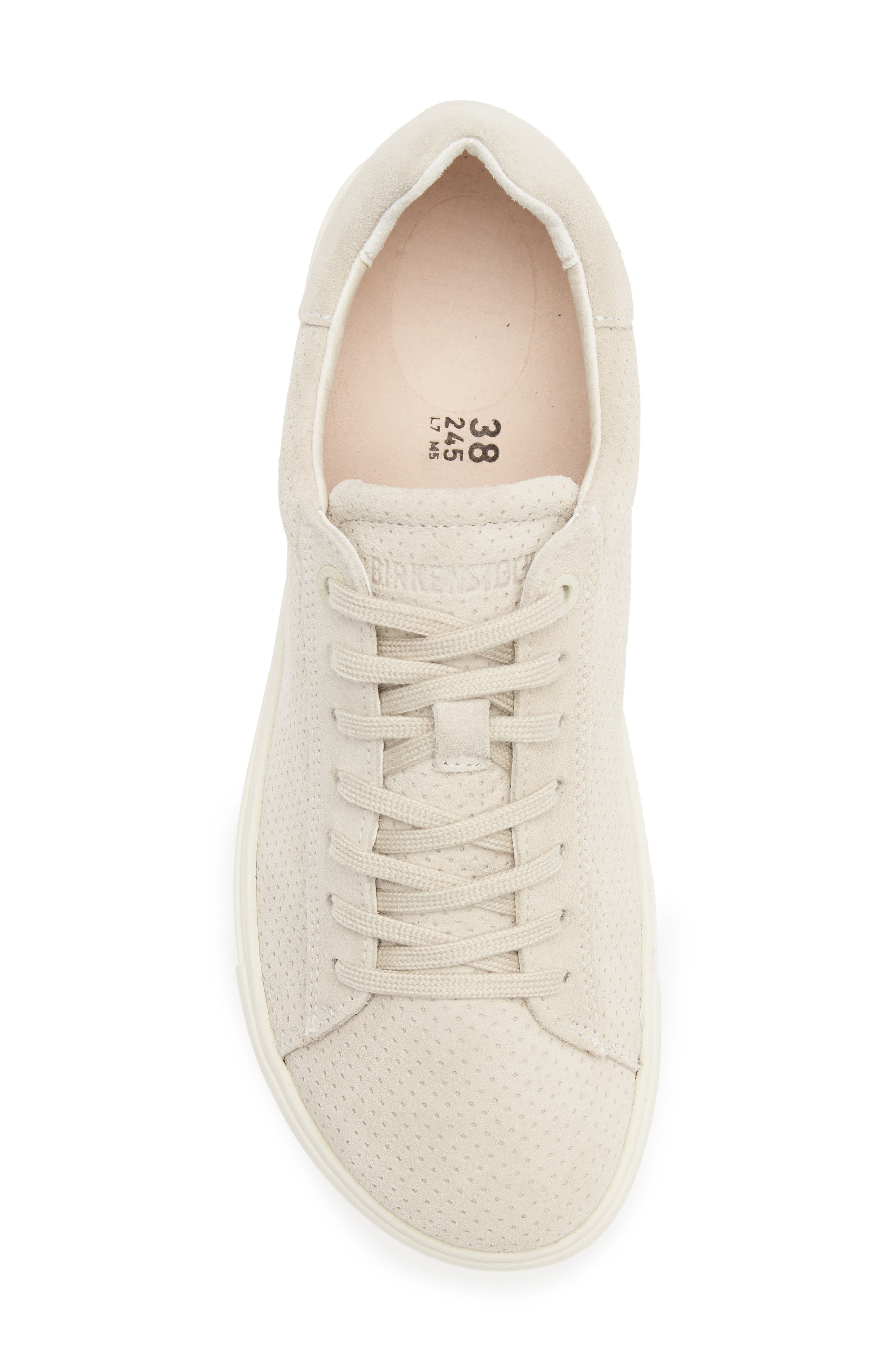 Bend Low Embossed Sneaker, Alternate, color, ANTIQUE WHITE