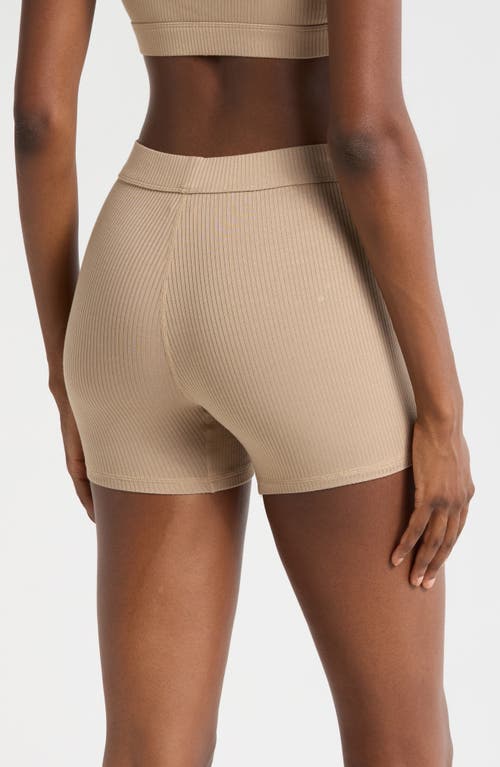 Ugg(r) Alexiah Rib Lounge Boy Shorts In Silver Taupe