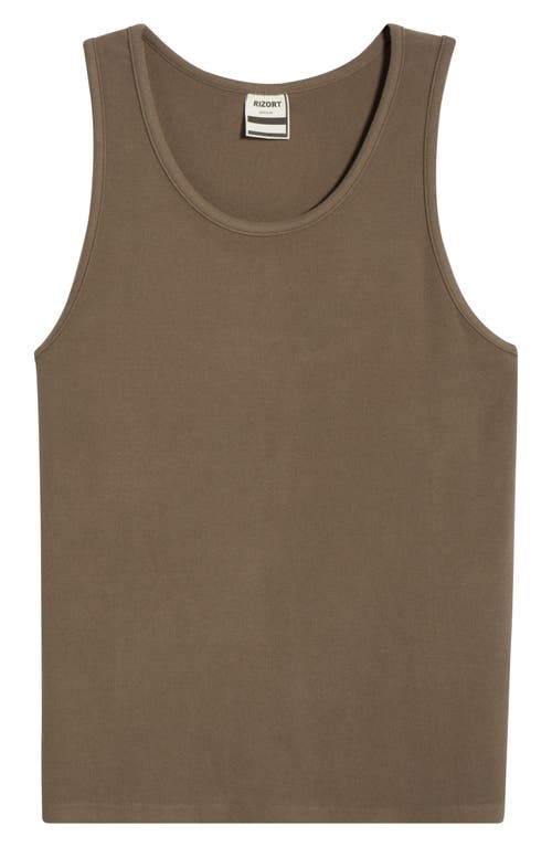 Rizort Austin Kore Tank In Brown