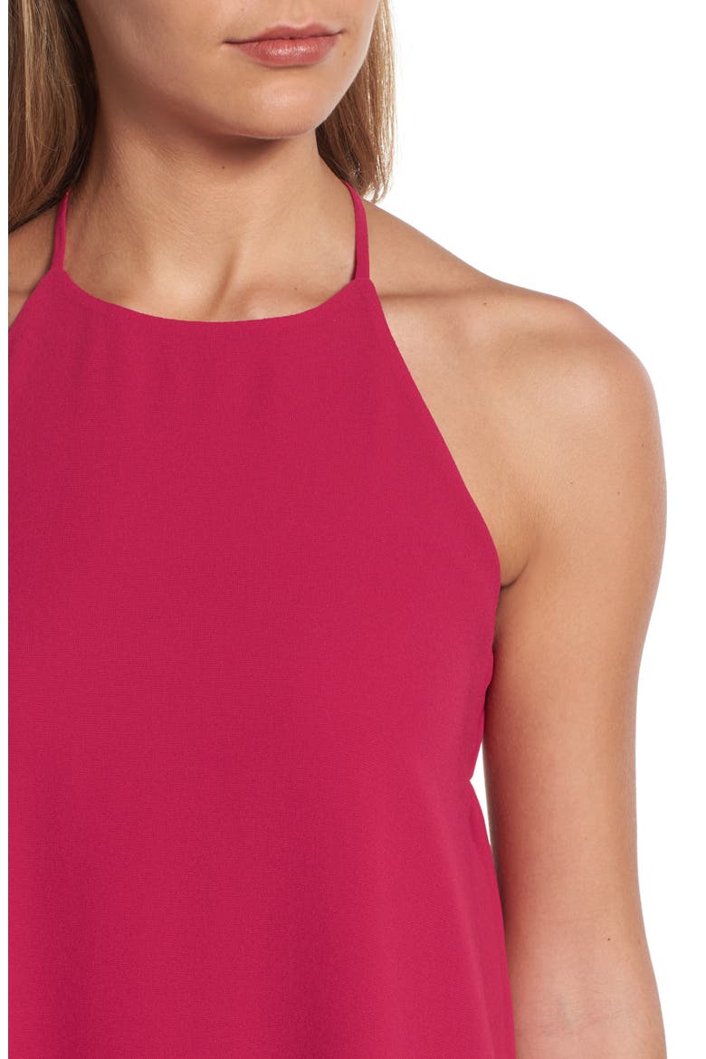 Y-Back Halter Tank, Alternate, color, RED CERISE