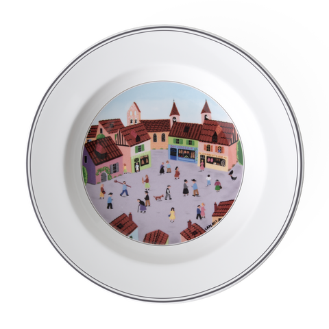 Design Naif Rim Soup #4 Old Village Square