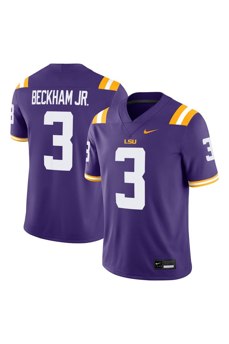 Men's Nike Odell Beckham Jr. Purple LSU Tigers Alumni Game Jersey, Alternate, color, Purple