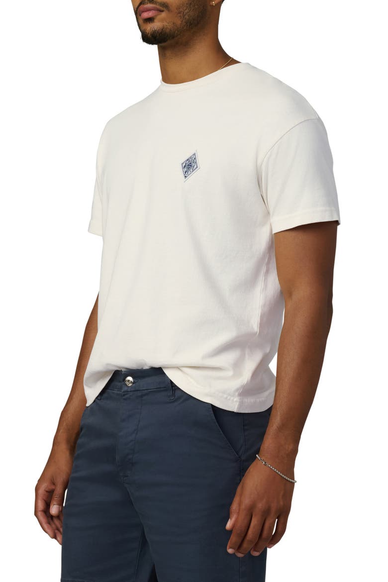 Embroidered Chest Patch T-Shirt, Alternate, color, COCONUT MILK