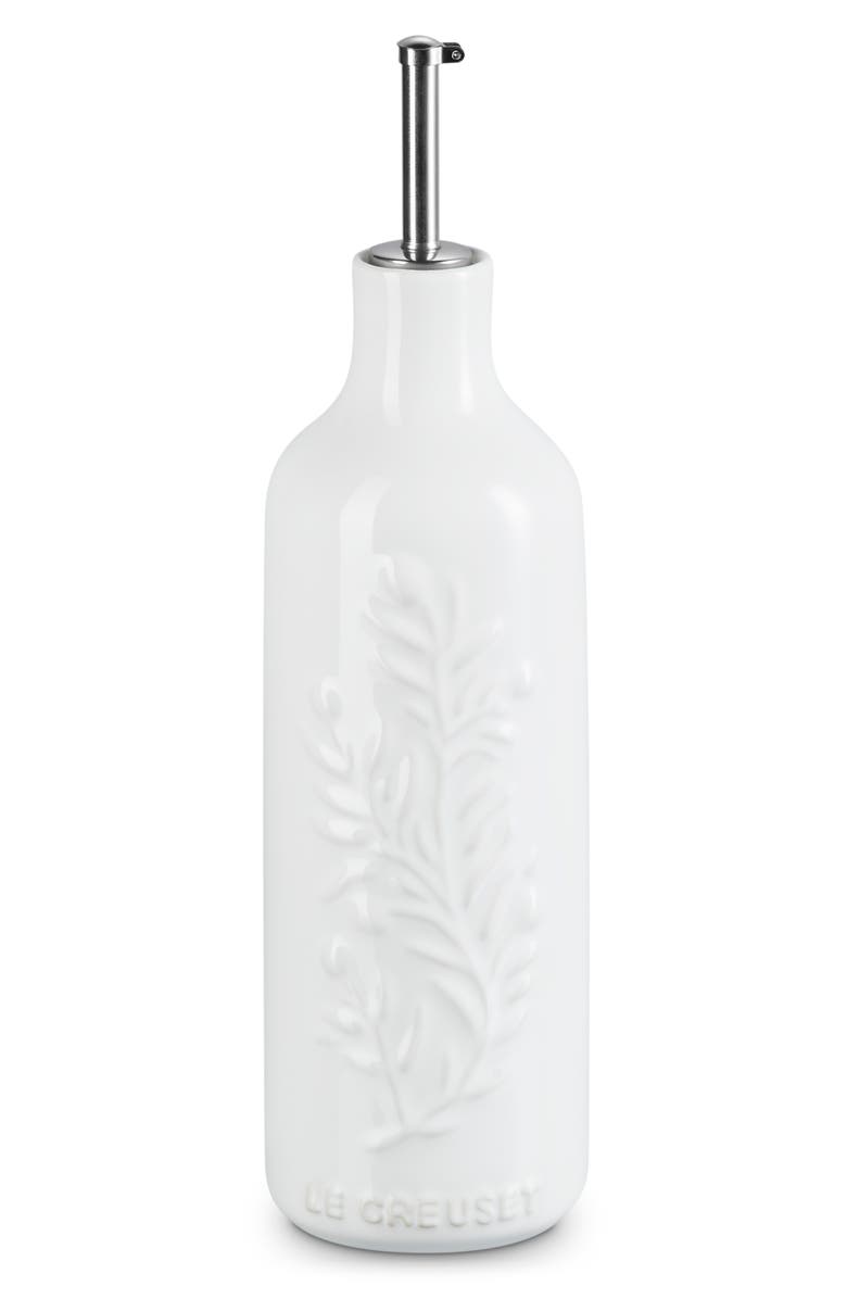 Le Creuset Olive Branch Stoneware Oil Cruet, Alternate, color, White