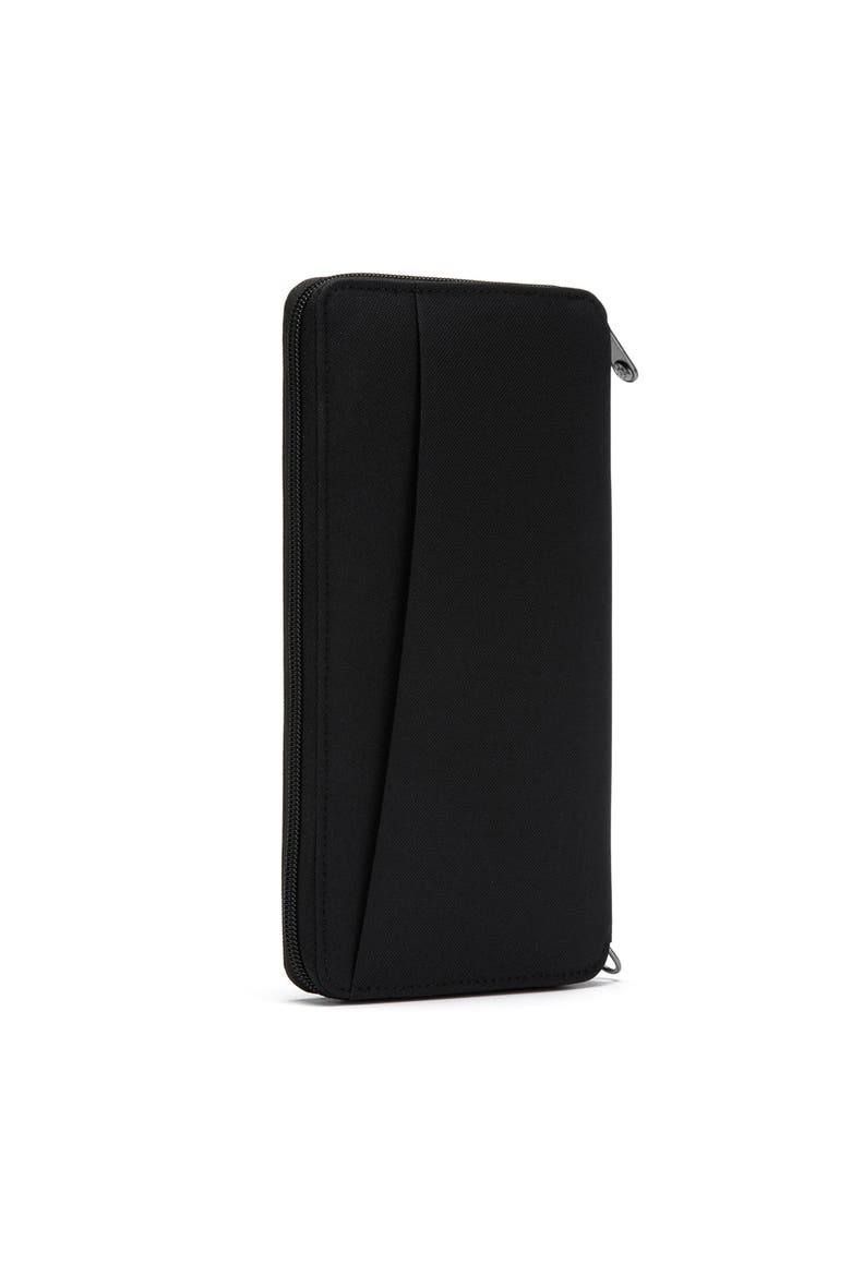 RFIDsafe Travel Wallet, Alternate, color, Jet Black