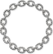David Yurman Sculpted Cable Oval Link Necklace