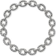 David Yurman Sculpted Cable Oval Link Necklace