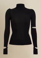 Contessa Mills Salem Sleek Fitted Lightweight Knit Sweater