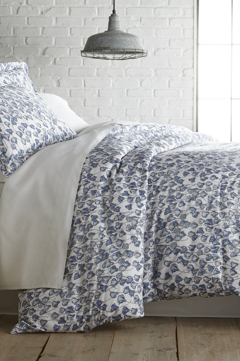 Premium Collection Ultra-Soft 300 Thread-Count Cotton Duvet Cover Set, Alternate, color, FOREVERMORE BLUE
