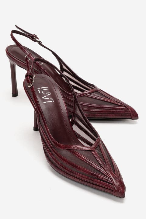 Eleana Slingback Mesh Stiletto Pump