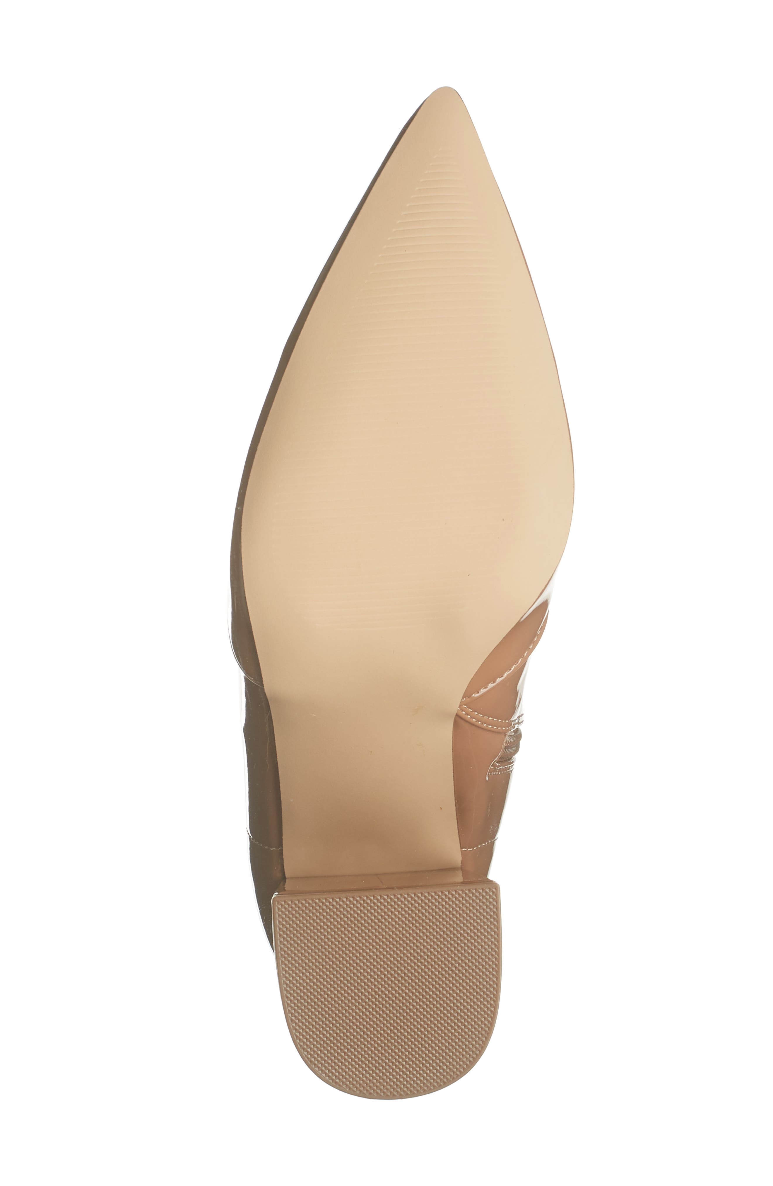 Hayes Block Heel Bootie, Alternate, color, CAMEL PATENT