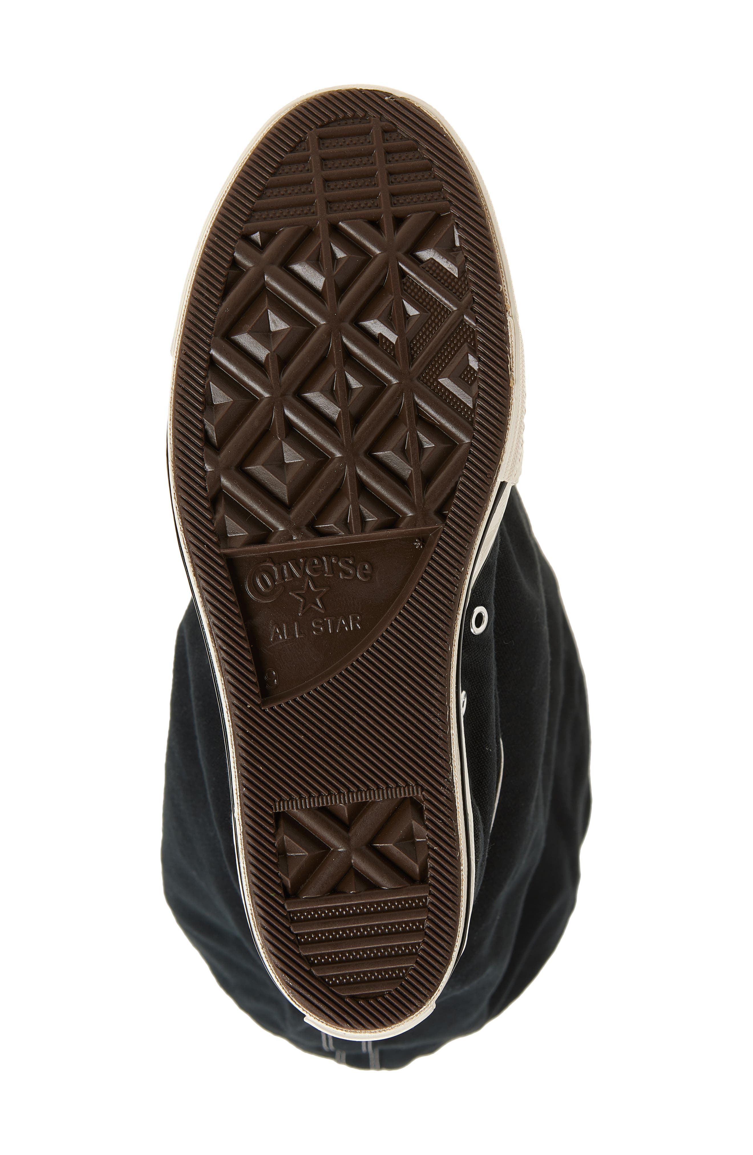 Vaquera x Converse Gender Inclusive Slouch Canvas Knee High Boot, Alternate, color, Black 1