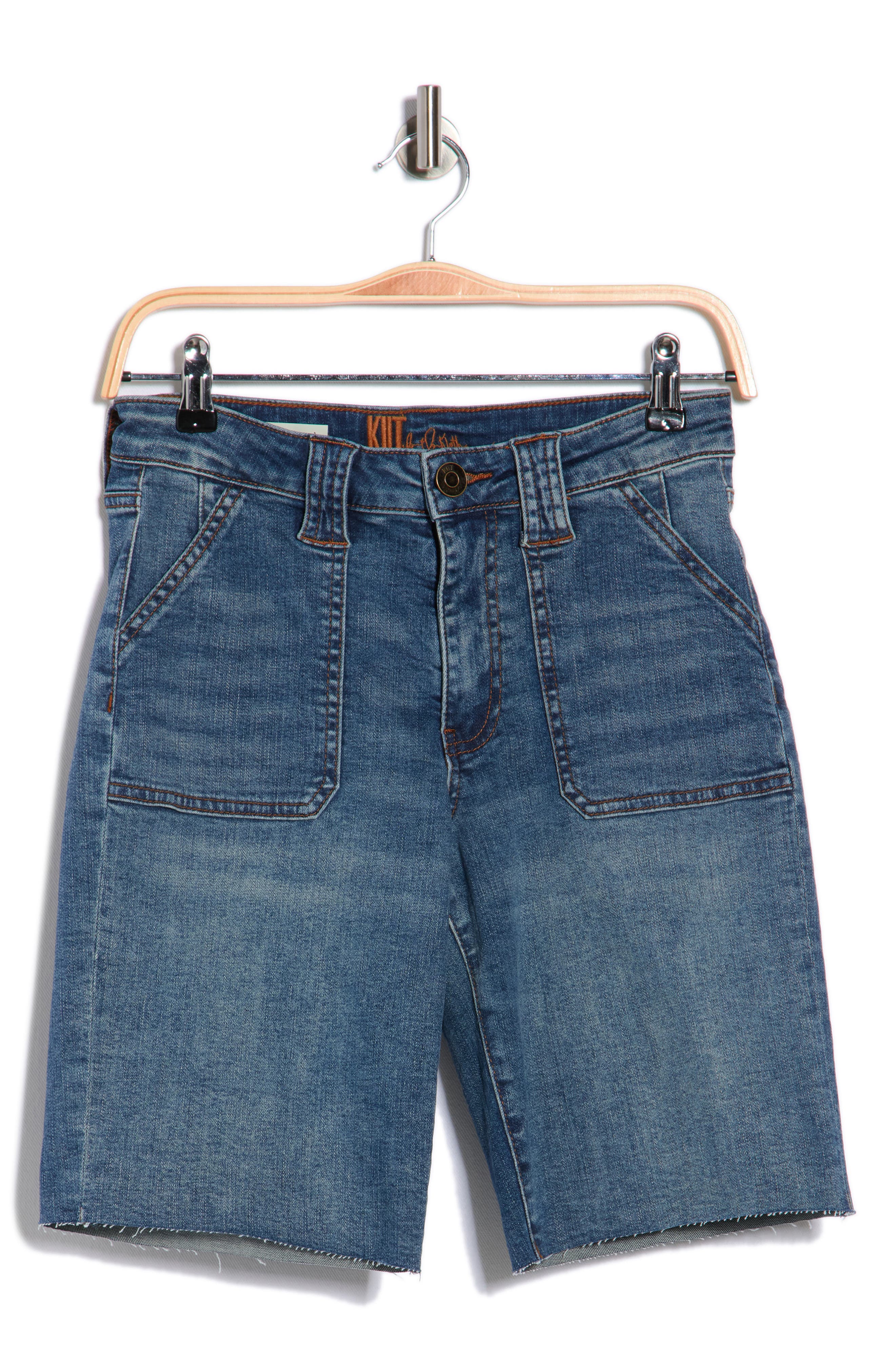 KUT from the Kloth Jenny Cutoff High Waist Bermuda Shorts