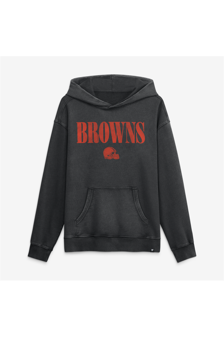 Men's Fanatics Black Cleveland Browns Relaxed Intense Rivalry French Terry Hoodie, Alternate, color, Black