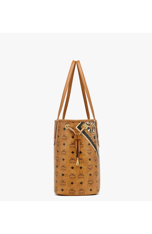 Mcm Reversible Liz Shopper In Brown