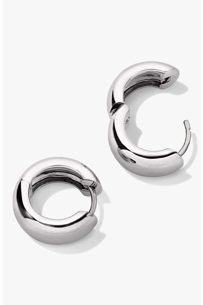 Chunky Hoops, Alternate, color, Sterling Silver