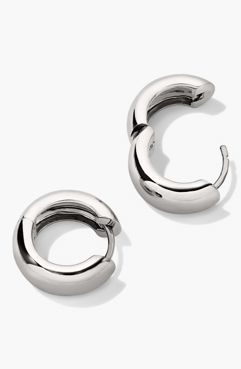 MEJURI Chunky Hoops, Alternate, color, Sterling Silver