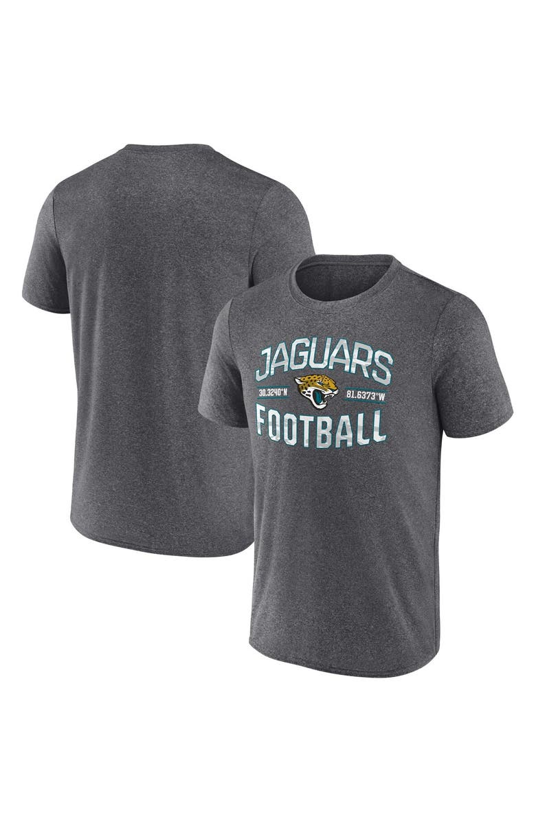 FANATICS Men's Fanatics Heathered Charcoal Jacksonville Jaguars Want To Play T-Shirt, Main, color, 