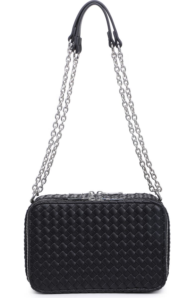 URBAN EXPRESSIONS HANDBAGS Chain Strap Woven Shoulder Bag, Main, color,