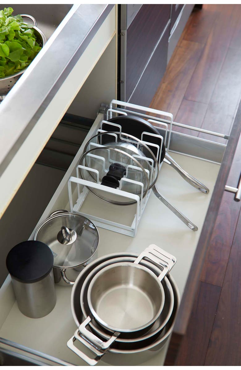 Yamazaki Cupboard Storage Rack, Alternate, color, White