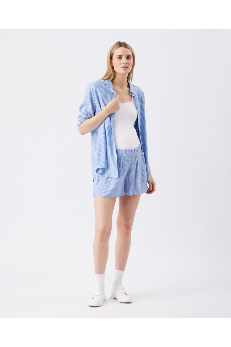 Abby Stripe Short, Main, color, Blue / White