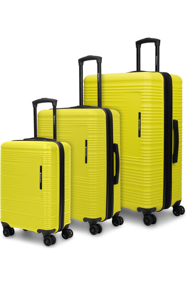 Swiss Mobility YVR 3 Piece Hardside Luggage Set, Main, color, Green