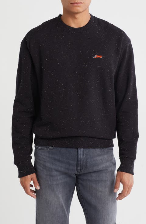 Speckled Cotton French Terry Sweatshirt