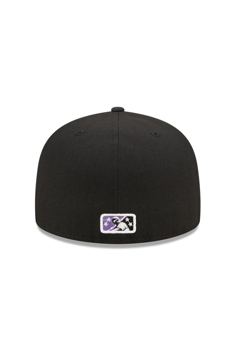 New Era Men's New Era Black Winston-Salem Dash Marvel x Minor League 59FIFTY Fitted Hat, Alternate, color, Black