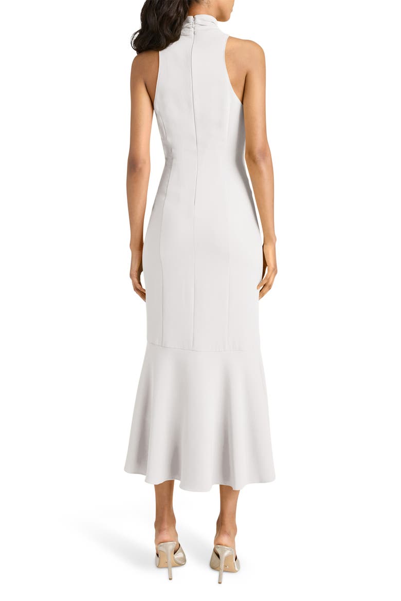 Rori Sleeveless High-Low Crepe Dress, Alternate, color, IVORY