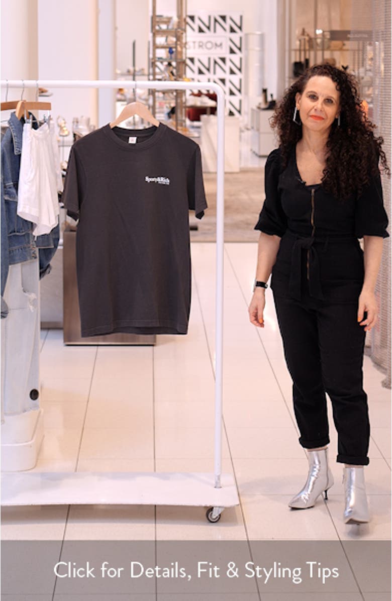 Health & Wellness Club New York Cotton Graphic T-Shirt, sales video thumbnail