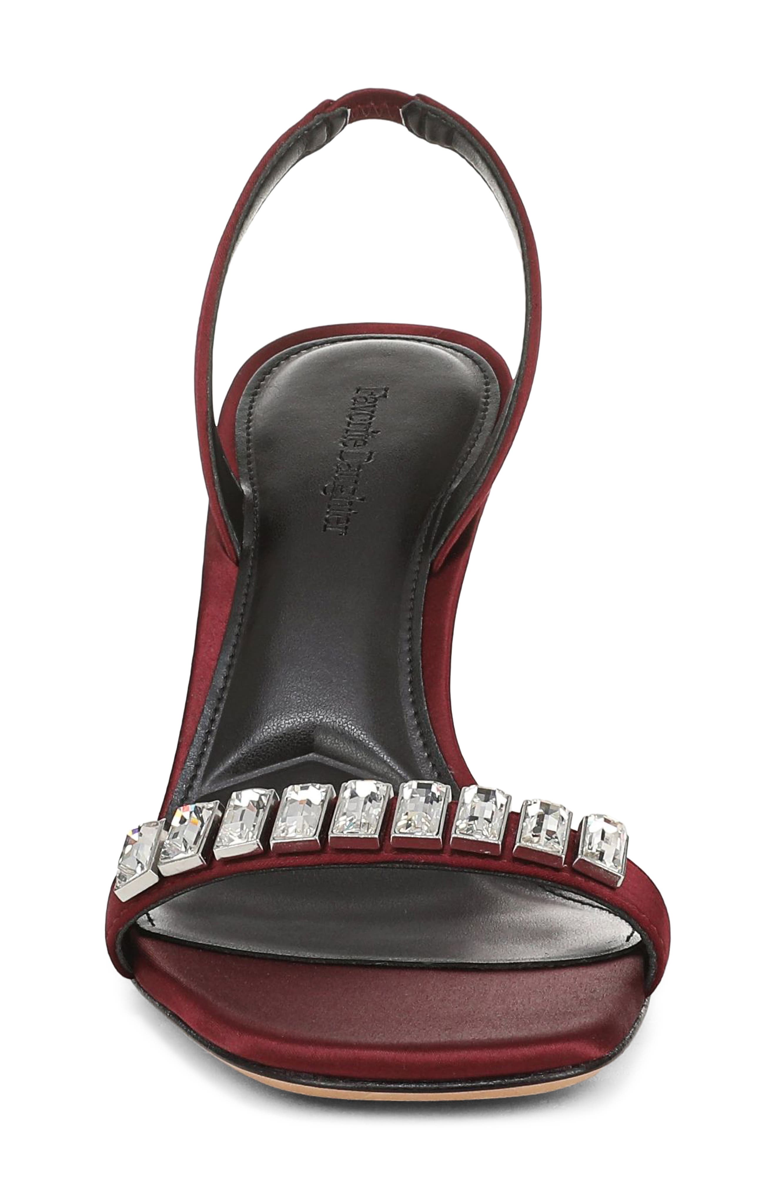 Selena Slingback Sandal, Alternate, color, BORDEAUX/ CLEAR