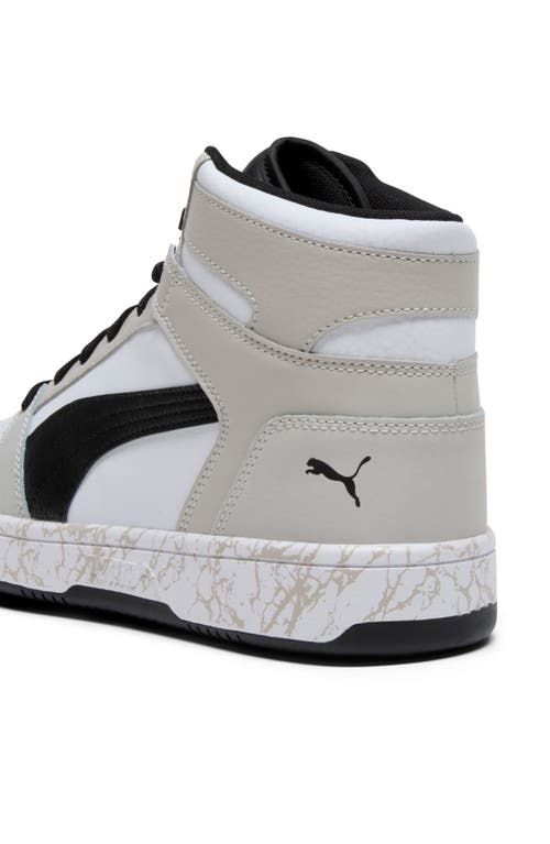Puma Rebound Layup Atypical High Top Sneaker In White