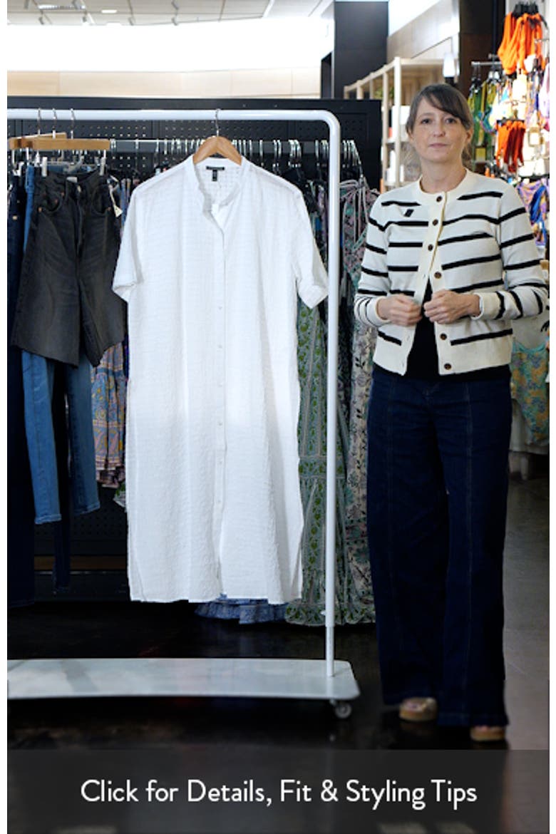 Longline Organic Cotton Blend Button-Up Shirt video