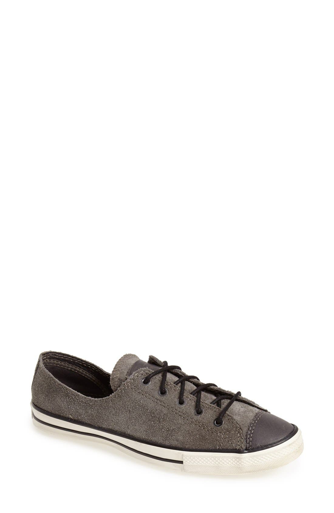Chuck Taylor® All Star® 'Fancy' Leather Sneaker, Main, color, CHARCOAL