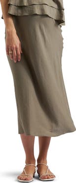 Ripe Maternity Debbie Linen Skirt