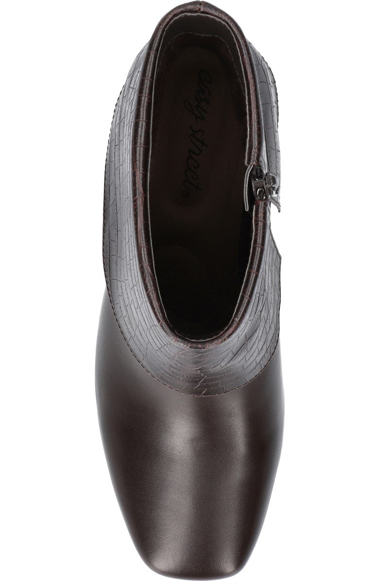 EASY STREET Sutton Bootie, Alternate, color, Brown-Croco