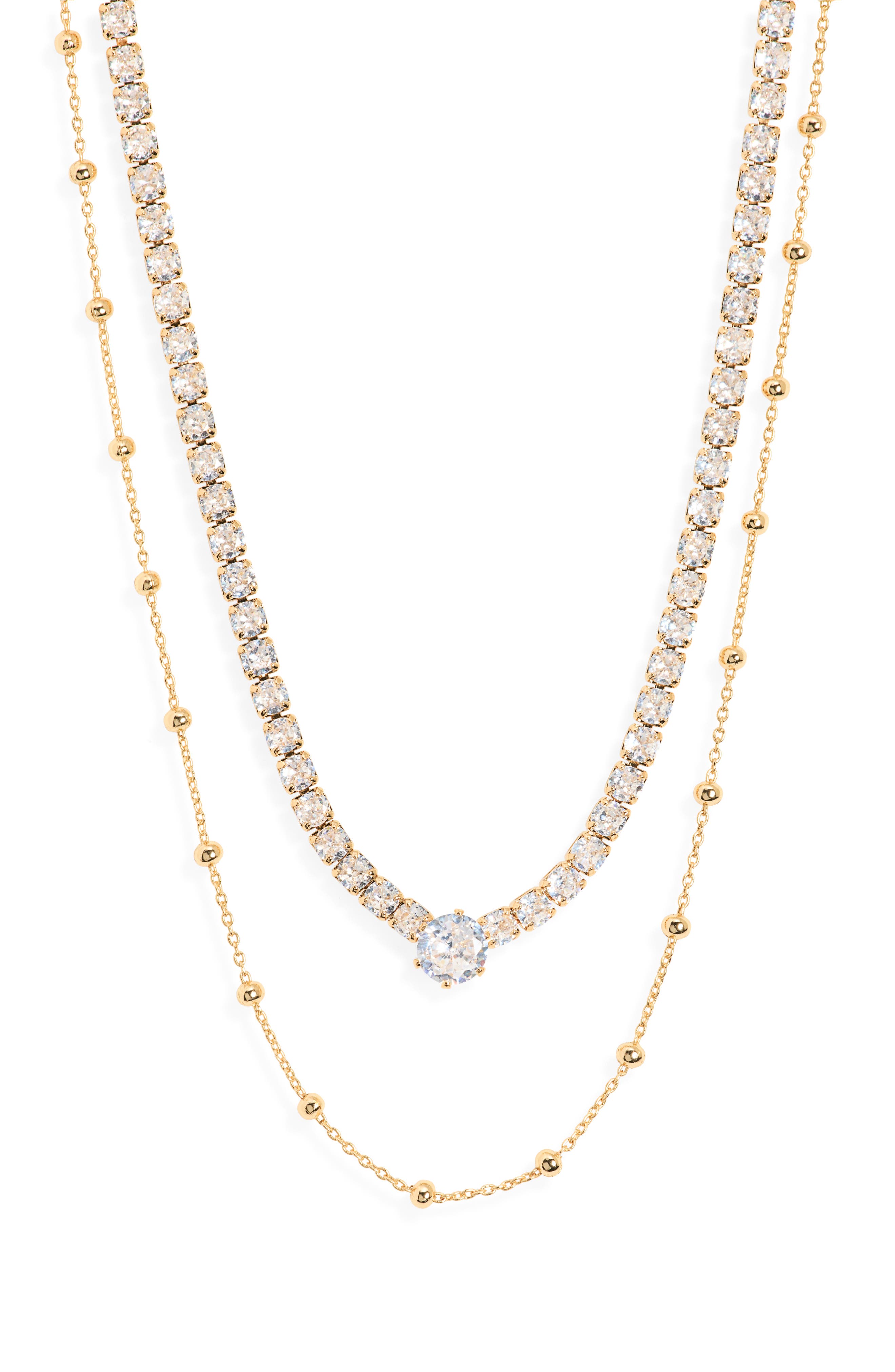 Double Layer Ball Necklace