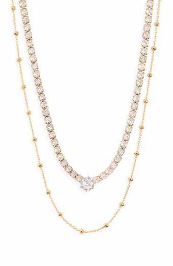 Double Layer Ball Necklace