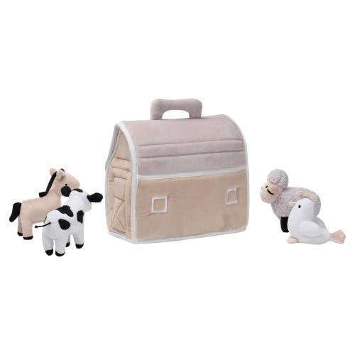 Lambs & Ivy Baby Farm Plush Barn With 4 Stuffed Animals Toy In Multi