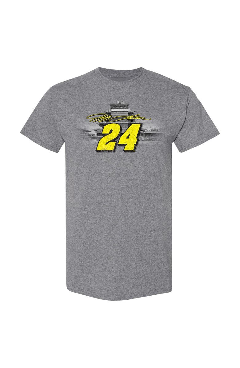 HENDRICK MOTORSPORTS TEAM COLLECTION Men's Hendrick Motorsports Team Collection Heather Charcoal Jeff Gordon 1994 Indy Brickyard 400 Winner T-Shirt, Alternate, color, Heather Charcoal