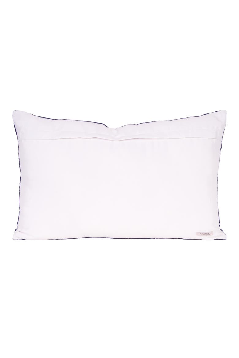 Lana Embroidered Outdoor Navy Mini Accent Pillow 14" x 22", Alternate, color, Blue