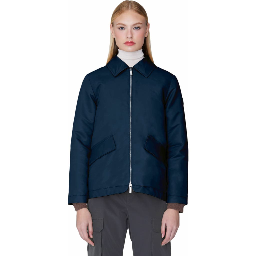 Quartz Co. Adele | Lightweight Insulated Jacket In True Navy