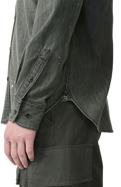 Rag & Bone Men's Finch Splatter Denim Shirt In Painted Ch