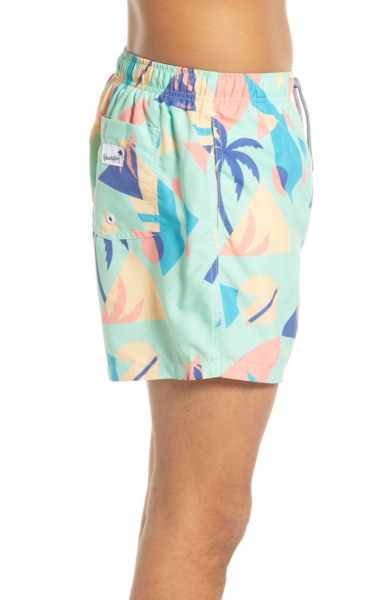 Boardies Overlay Tropical Swim Trunks, Alternate, color,
