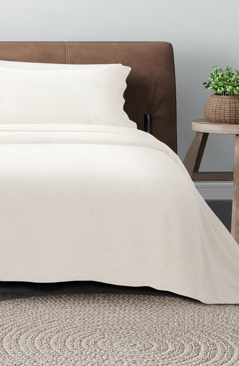 Solid Plush Velour Sheet Set