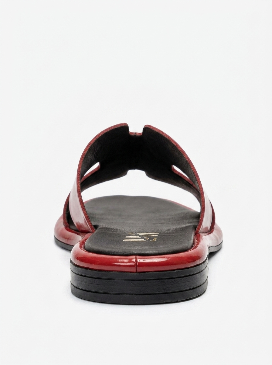 Brio Leather Sandal, Alternate, color, Red Patent