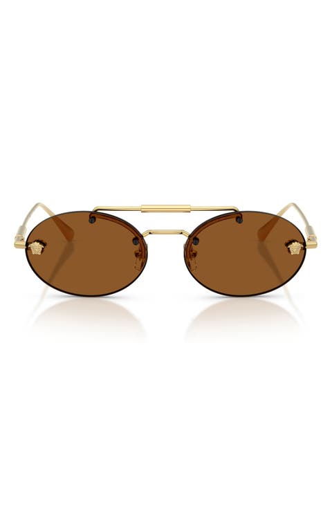 56mm Oval Sunglasses