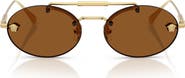 Versace 56mm Oval Sunglasses